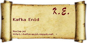 Kafka Enid névjegykártya